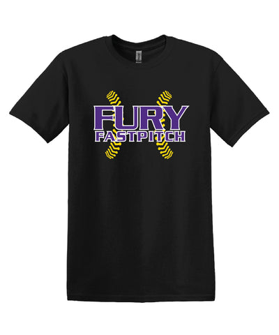 Fury Stitch Logo Black T-Shirt