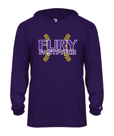 Fury Stitch Logo Purple LS Tee/Hoodie