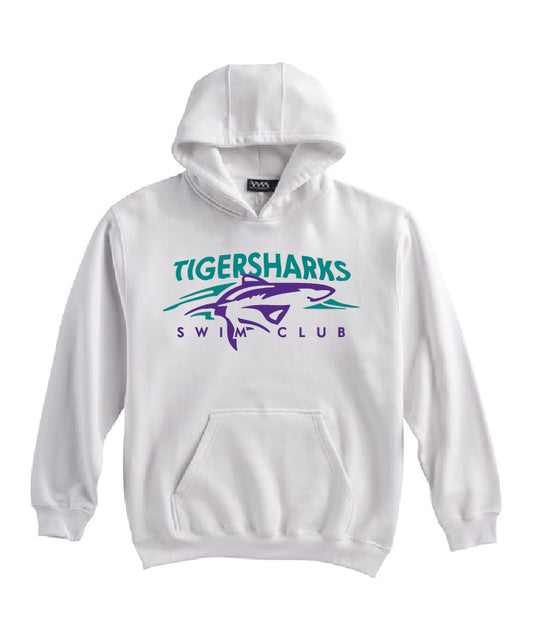Tigersharks White Hoodie (Adult and Youth)